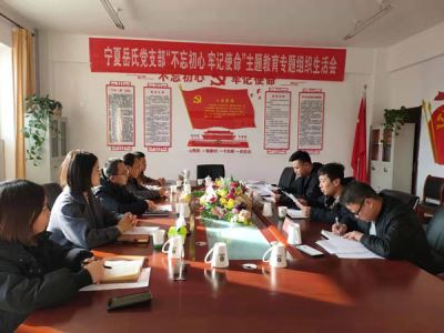 寧夏岳氏黨支部召開“不忘初心，牢記使命”主題教育專題組織生活會(huì)